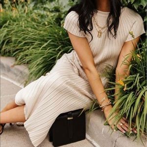 Champagne Bohme Fitted Dress